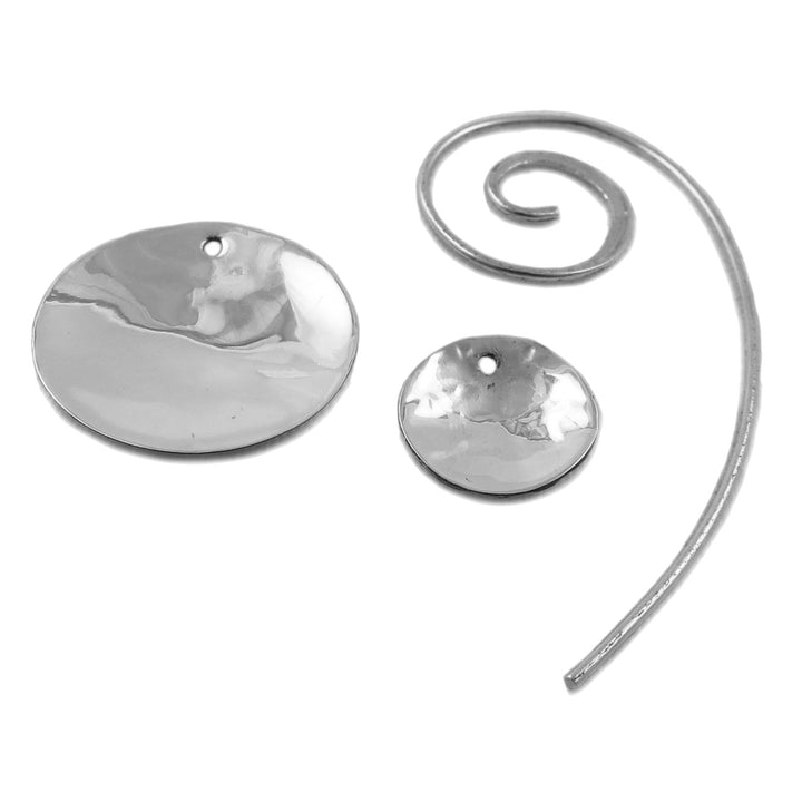 Handmade Mexican Silver 3-in-1 Threader Earrings for Women