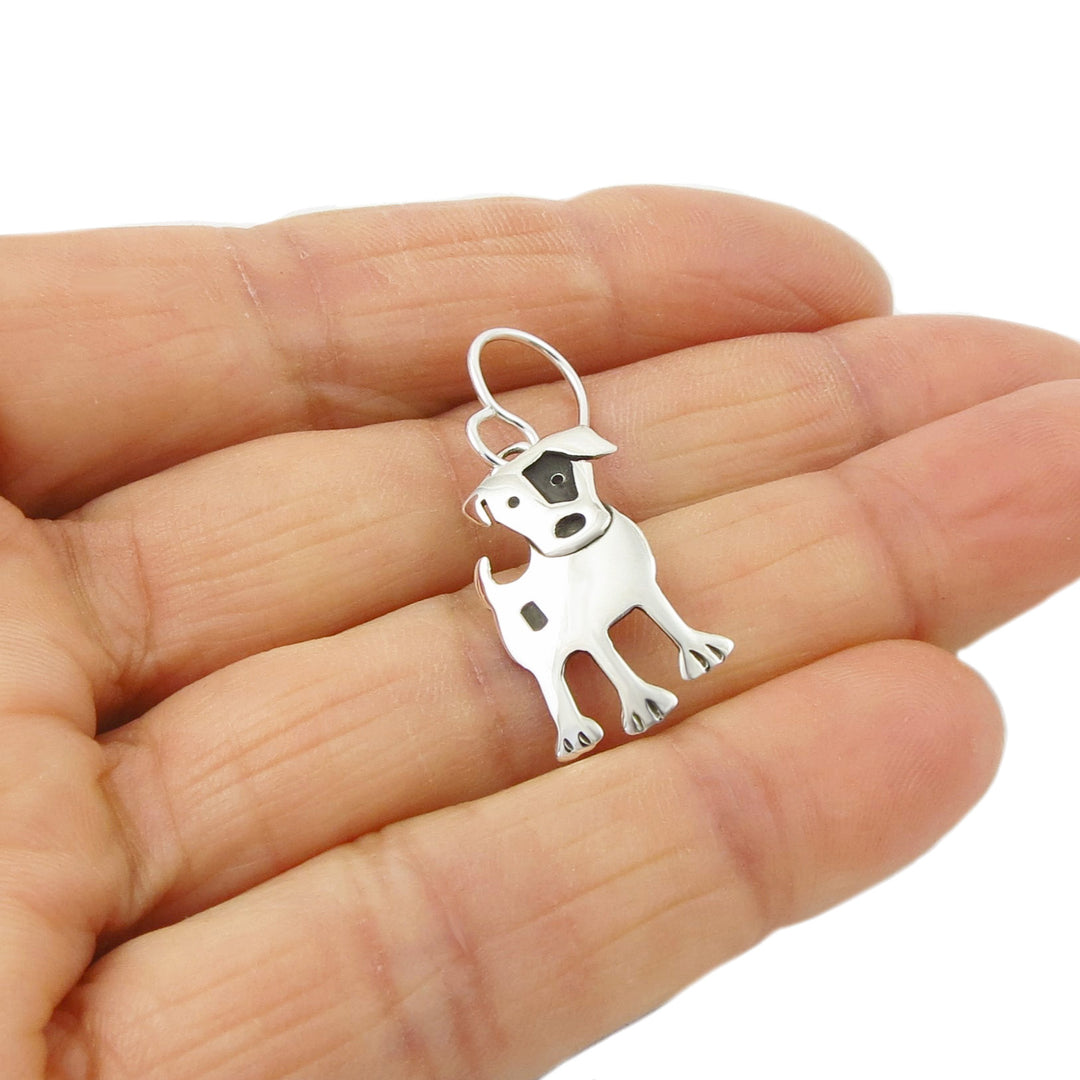 Jack Russell Terrier 925 Silver Animal Dog Earrings