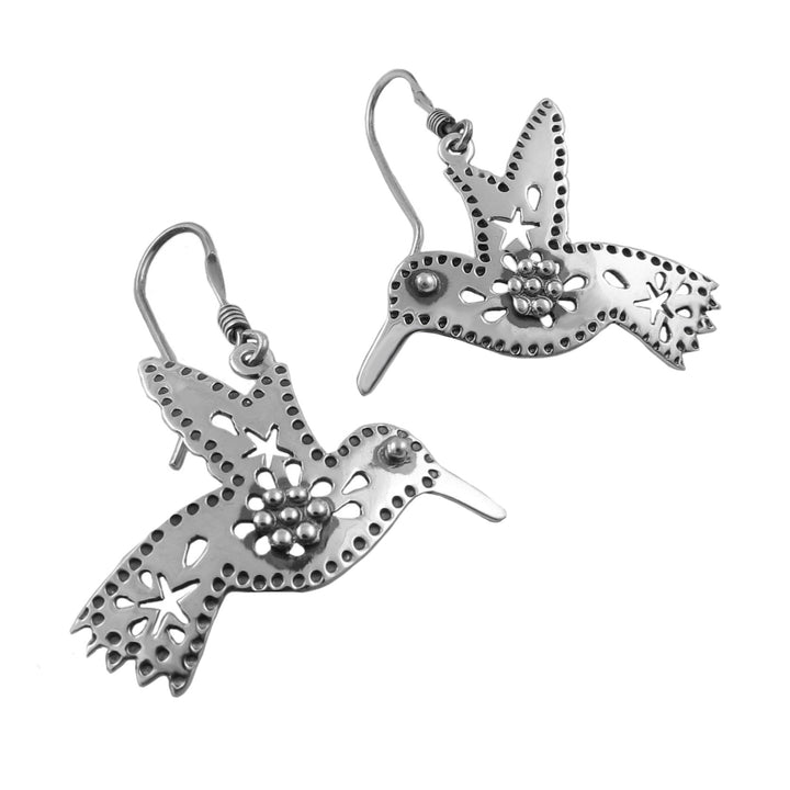Hummingbird Earrings in 925 Silver