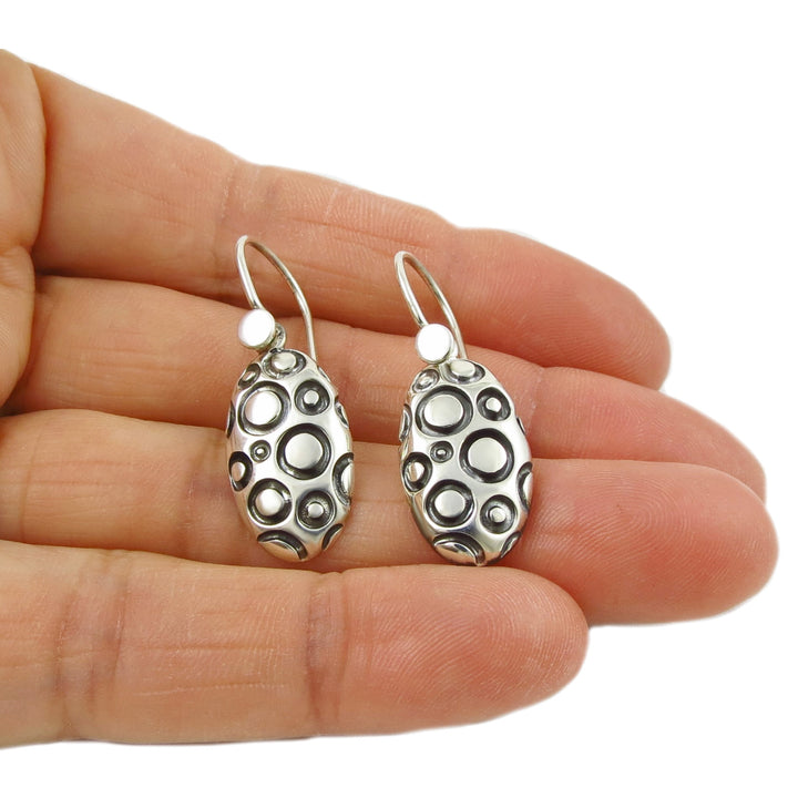 Boho 925 Silver Dangle Earrings