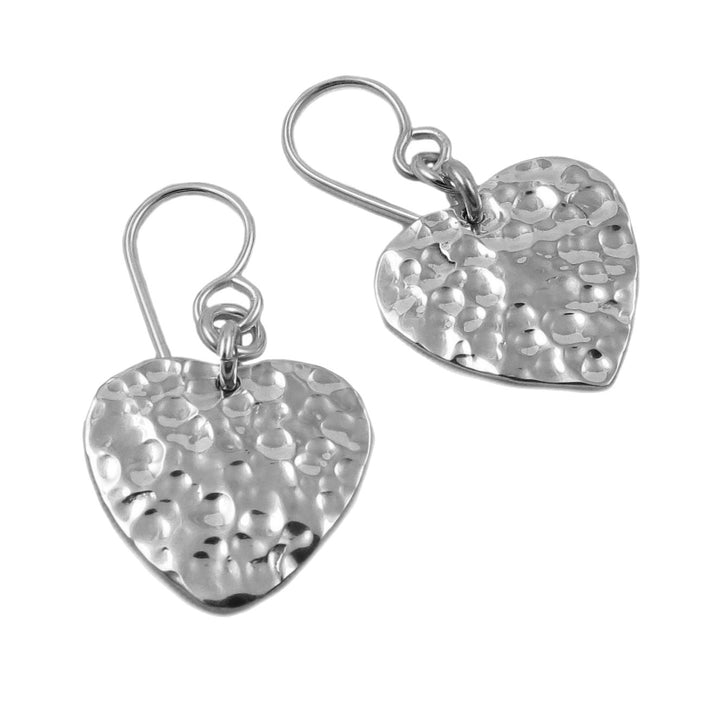 Silver Heart Love Earrings