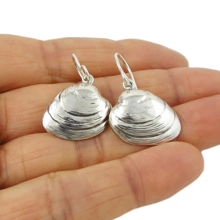 925 Sterling Silver Seashell Earrings