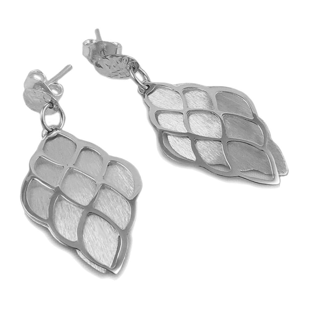 Stylish 925 Sterling Silver Double Drop Earrings Gift Boxed