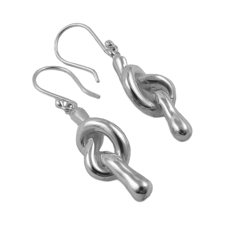 Sterling 925 Silver Eternal Love Knot Earrings