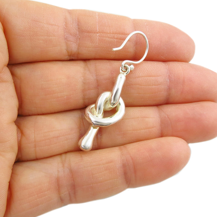 925 Silver Eternal Love Knot Earrings