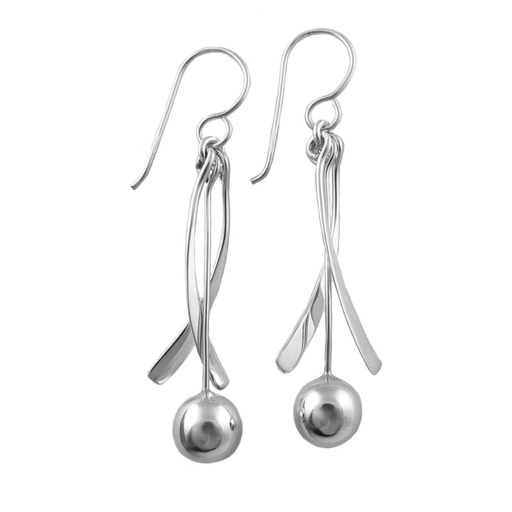 Handmade Sterling Silver Stick Earrings