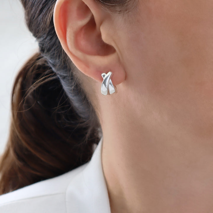Huggie Earrings in 925 Silver