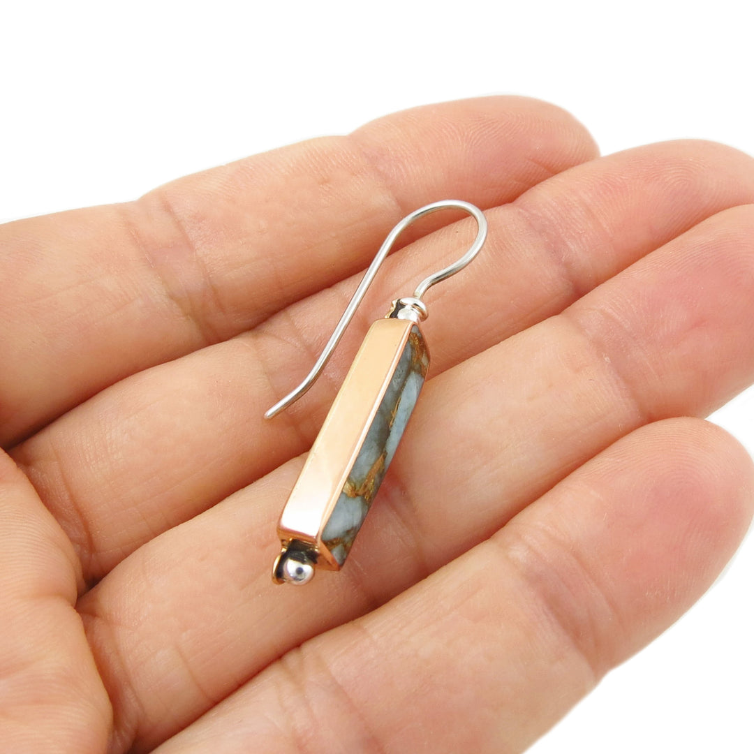 Amazonite Gemstone 925 Sterling Silver Earrings