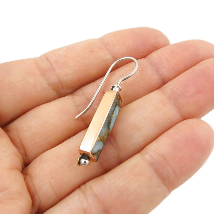 Amazonite Gemstone 925 Sterling Silver Earrings