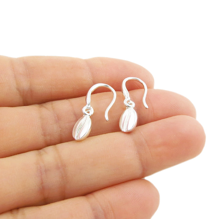 Sterling Silver Coffee Bean Earrings