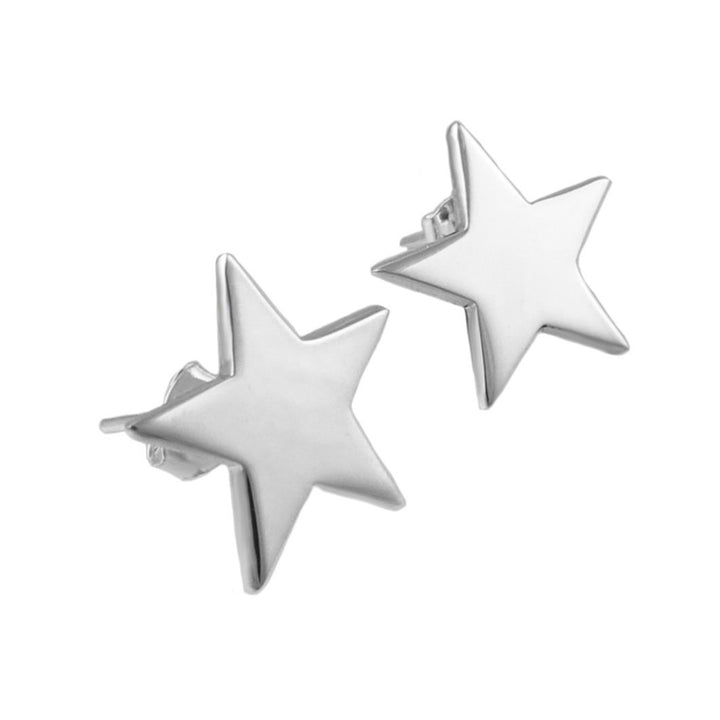 Silver Starshine Stud Earrings - Handmade Jewellery