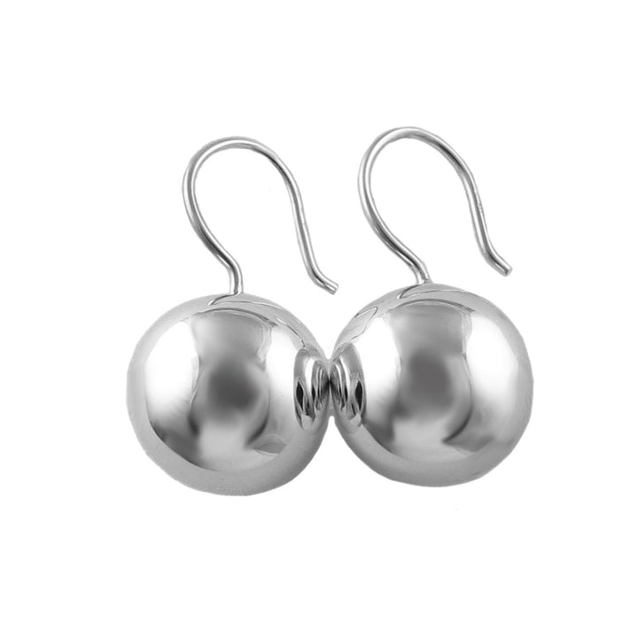 Sterling 925 Silver Ball Bead Drop Earrings