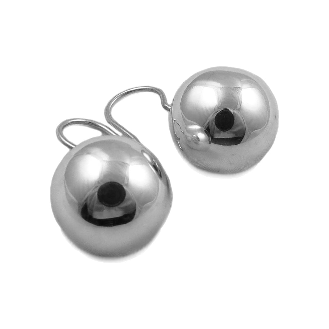 Sterling 925 Silver Ball Bead Drop Earrings