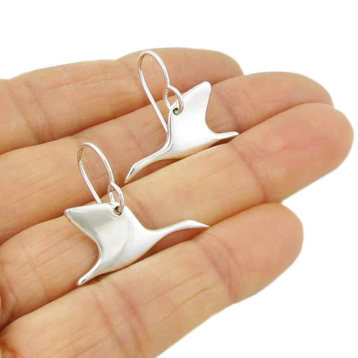 Silver Canadian Flying Geese Earrings