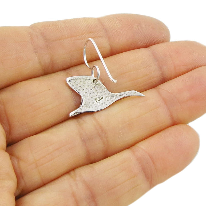 Silver Canadian Flying Geese Earrings