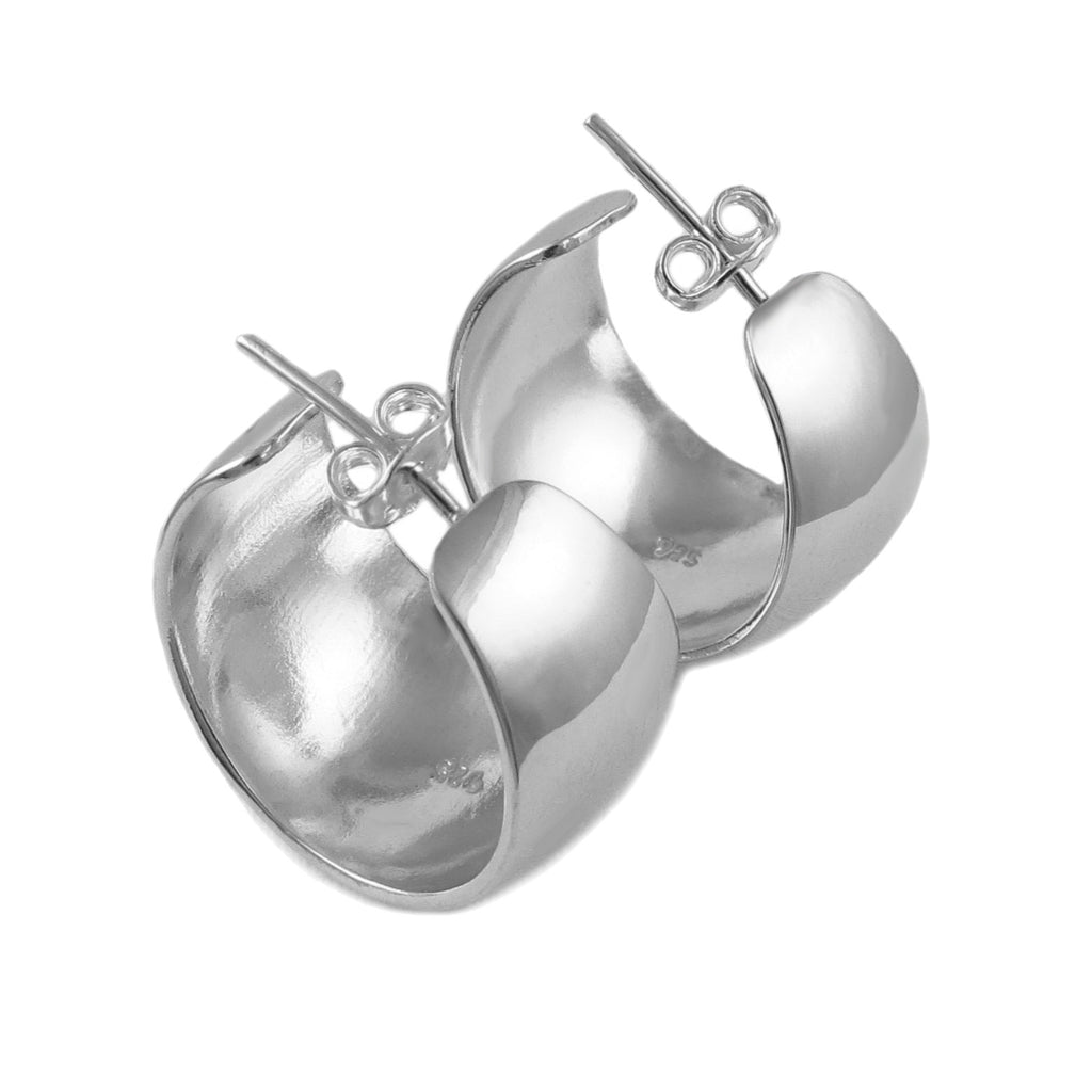 ★TATIANA★ Silver 925 Flat Bold Hoop Earrings EC3002 SM 500 MUSINSA | TATIANA (Silver 925) Flat Bold Hoop Earrings