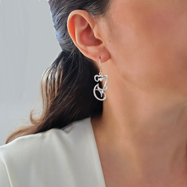 Sterling Silver Koala Bear Earrings