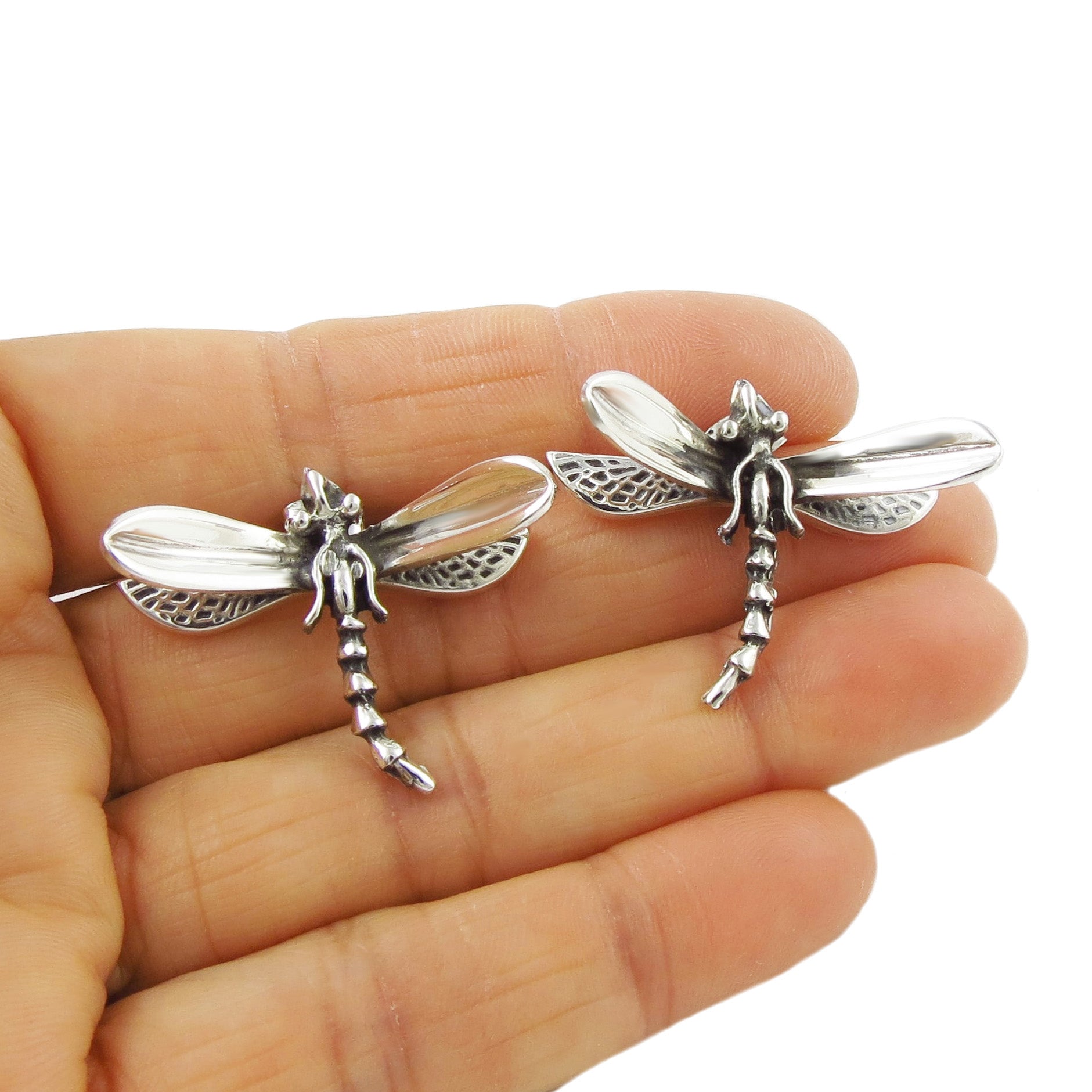 Sterling silver hot sale dragonfly charm