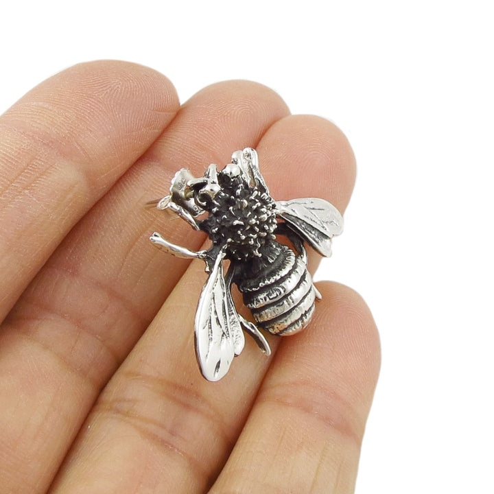 Bee Insect Earrings in 925 Sterling Silver