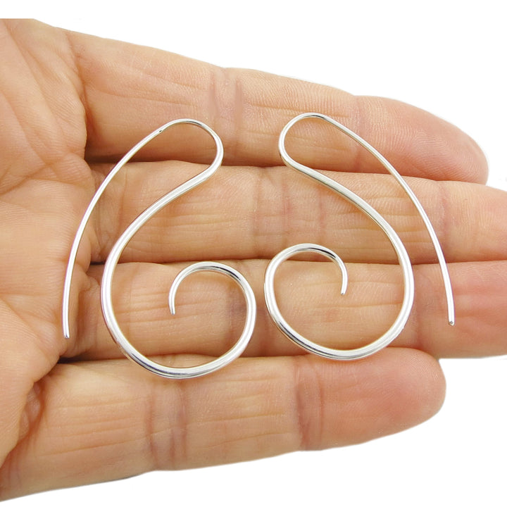 Sterling Silver Spiral Earrings