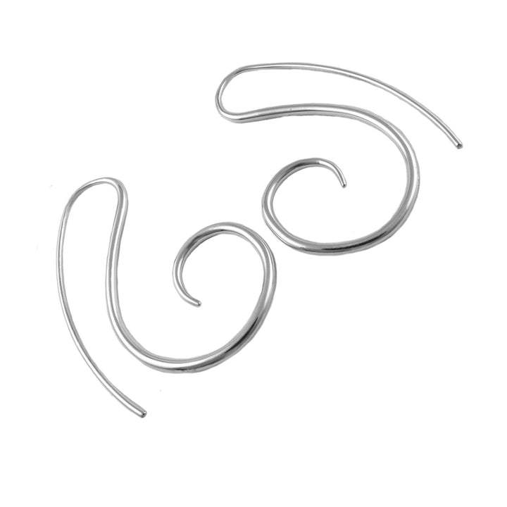 Sterling Silver Spiral Earrings