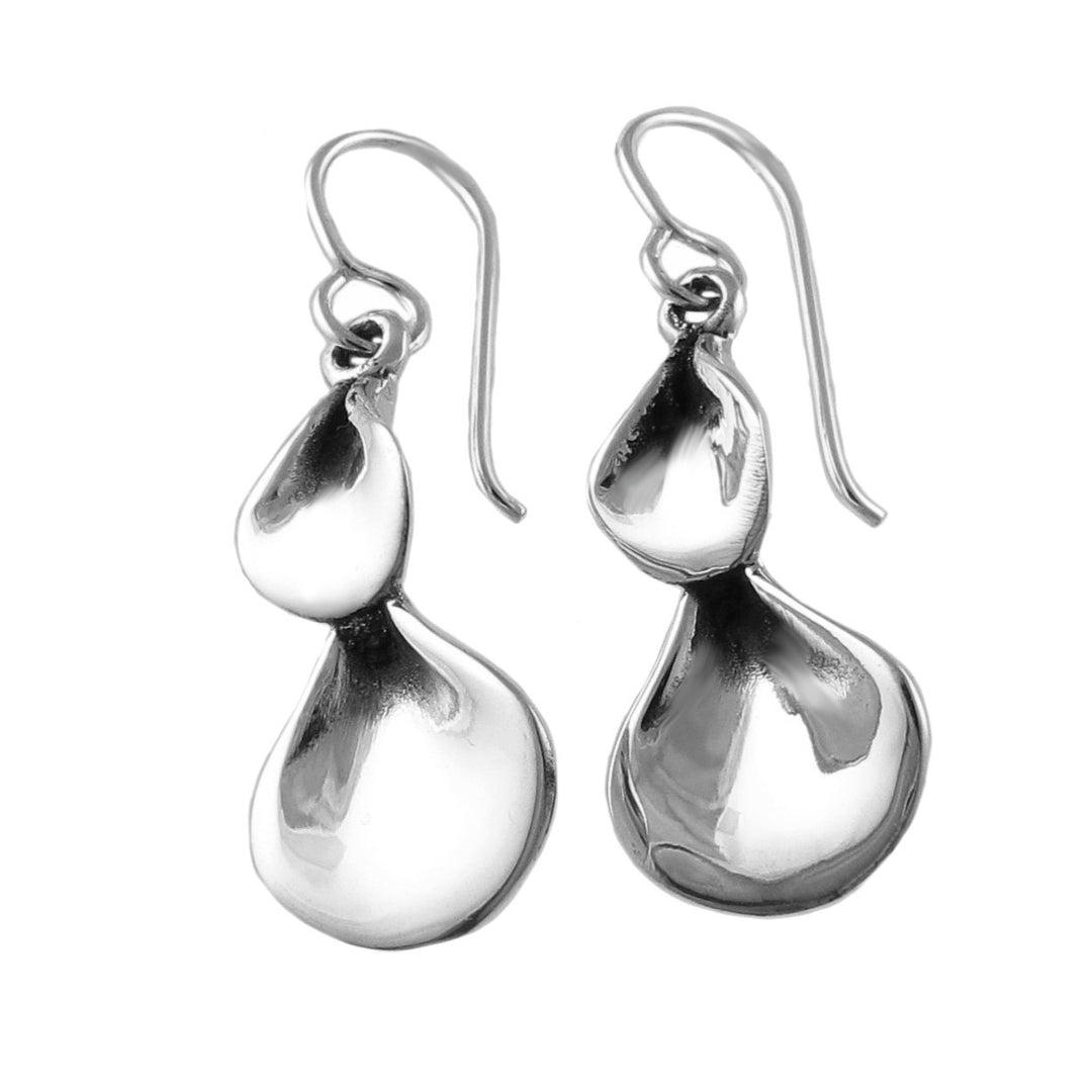 Long 925 Sterling Silver Drops Earrings