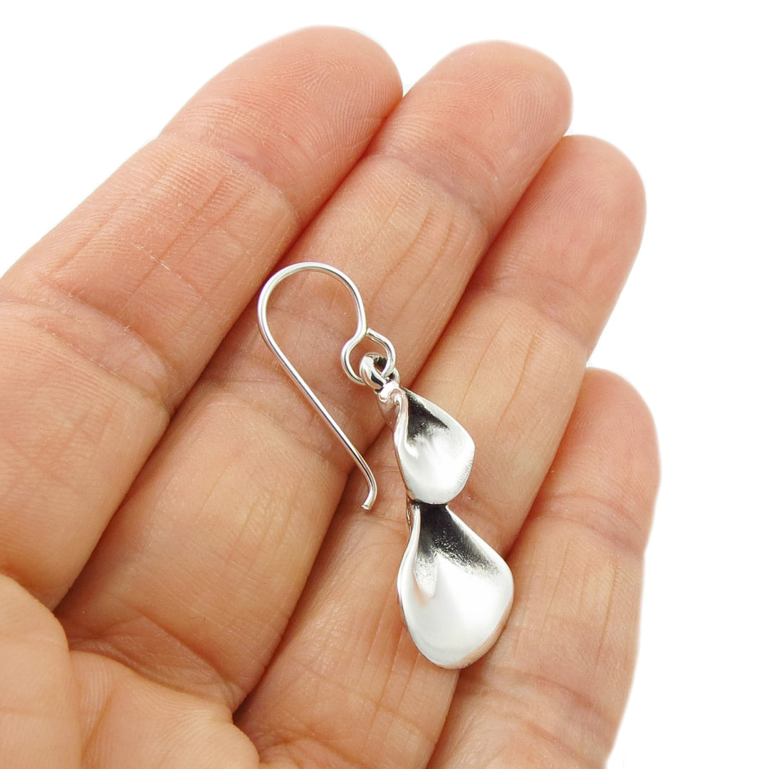 Long 925 Sterling Silver Drops Earrings