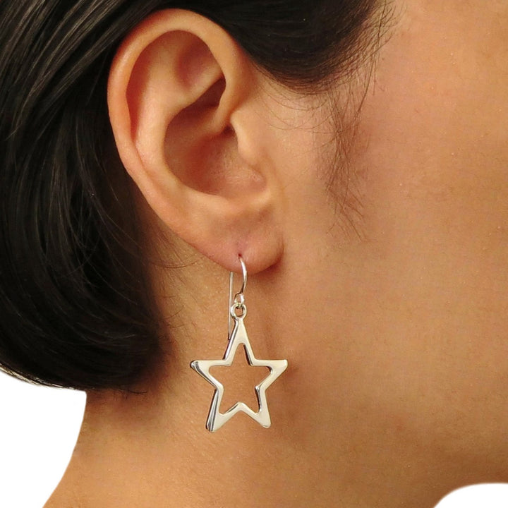 Celestial Star Sterling Silver Earrings