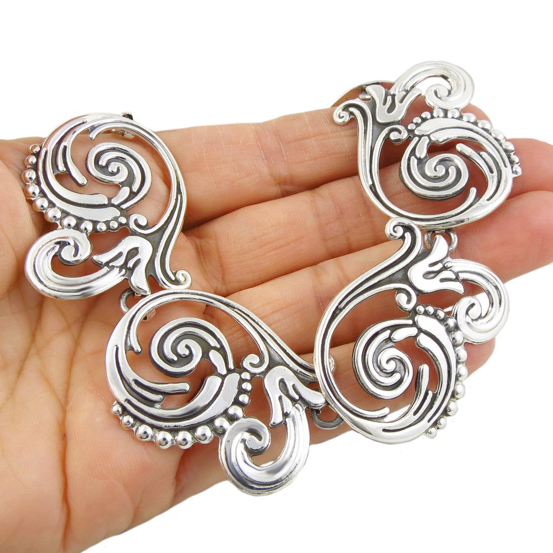 Maria Belen Taxco Statement Sterling Silver Necklace