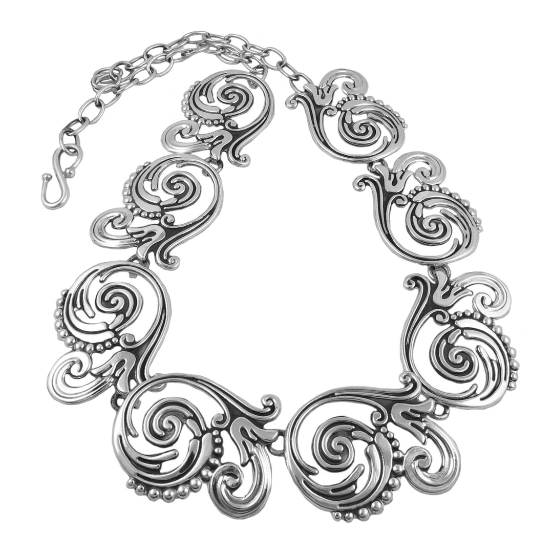 Maria Belen Taxco Statement Sterling Silver Necklace