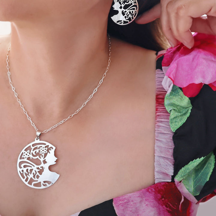 Sterling Silver Tree of Life Nature Necklace - Adjustable Length