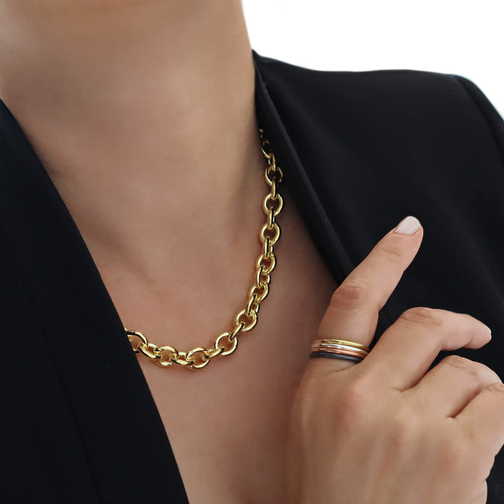 Mixed Metal Ring Stack for Women