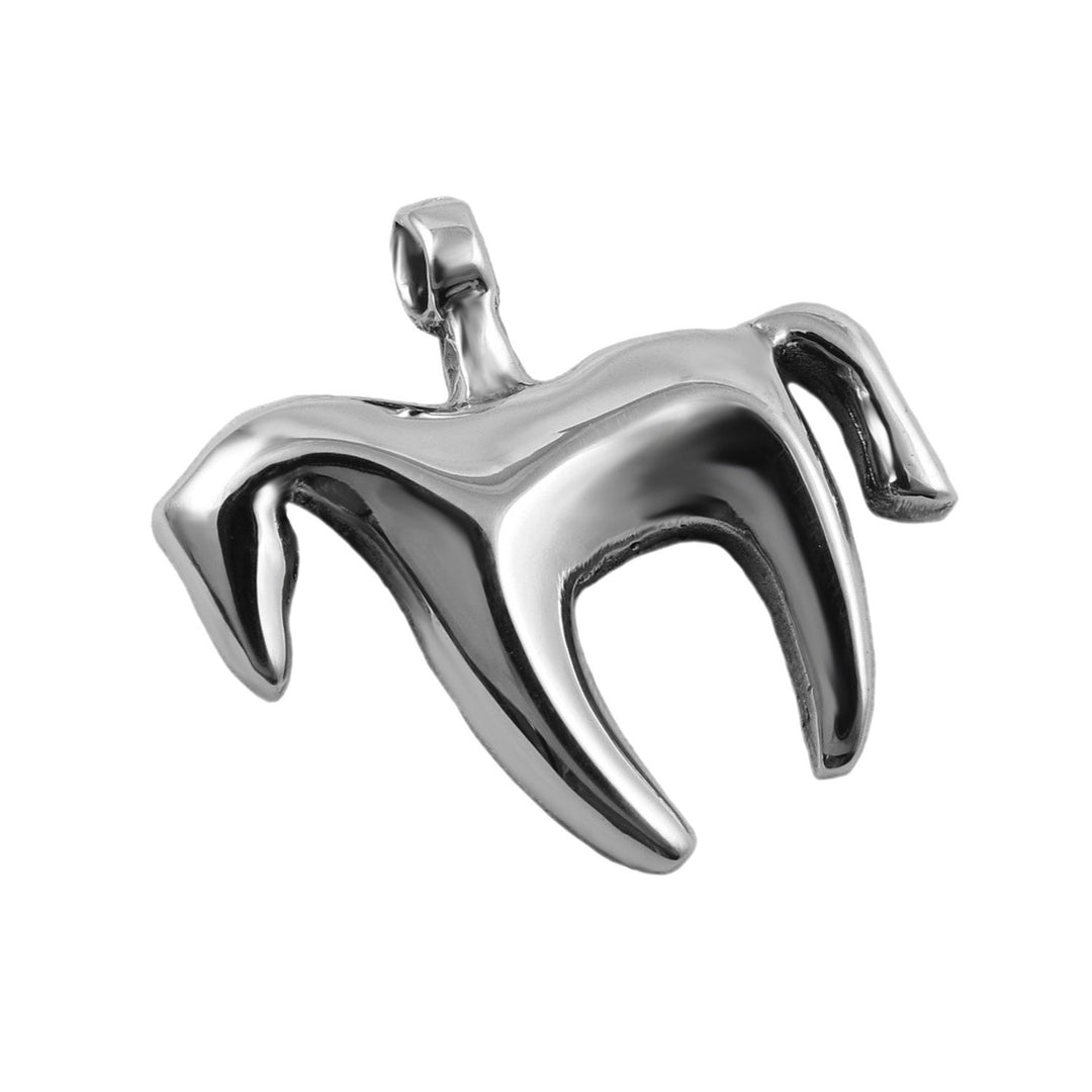 Minimalist Silver Horse Fillly Pendant Necklace