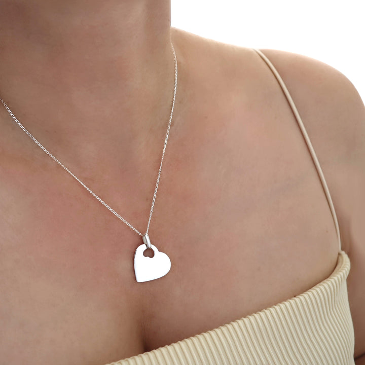 Mi Corazon Love Heart Pendant Necklace in 925 Silver