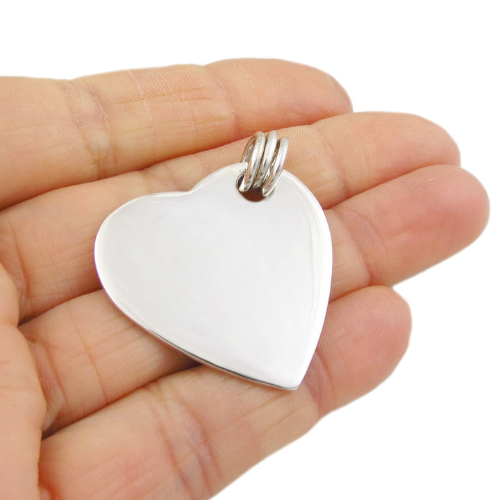 Large Heart Pendant Necklace