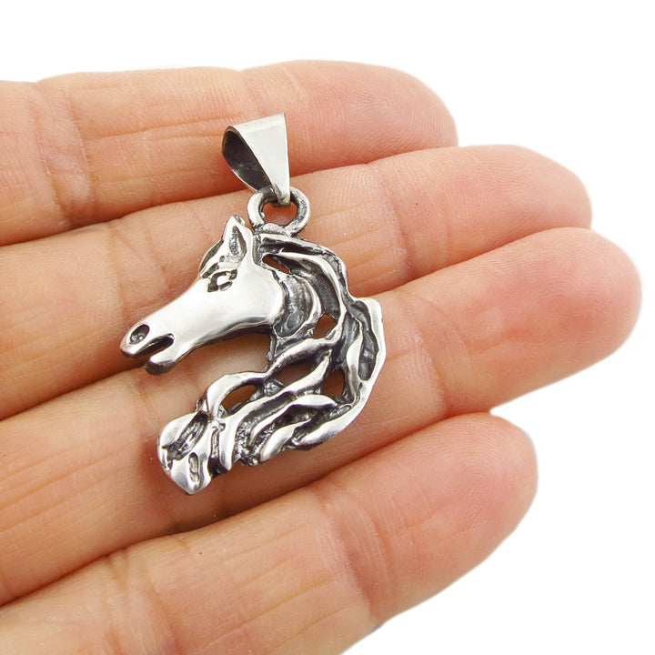 Silver Horse Head Pendant