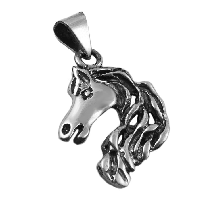 Silver Horse Head Pendant