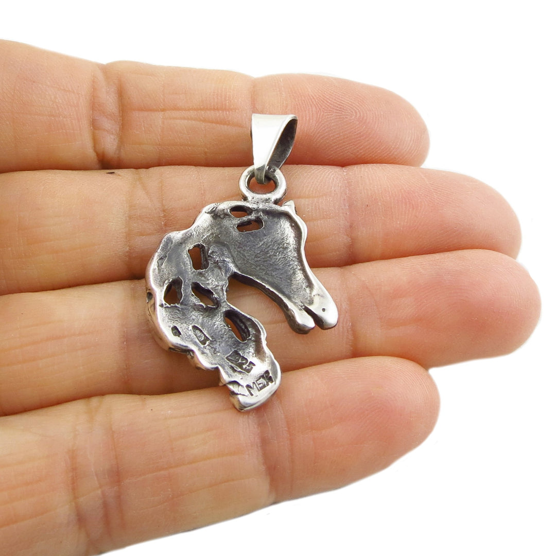 Silver Horse Head Pendant