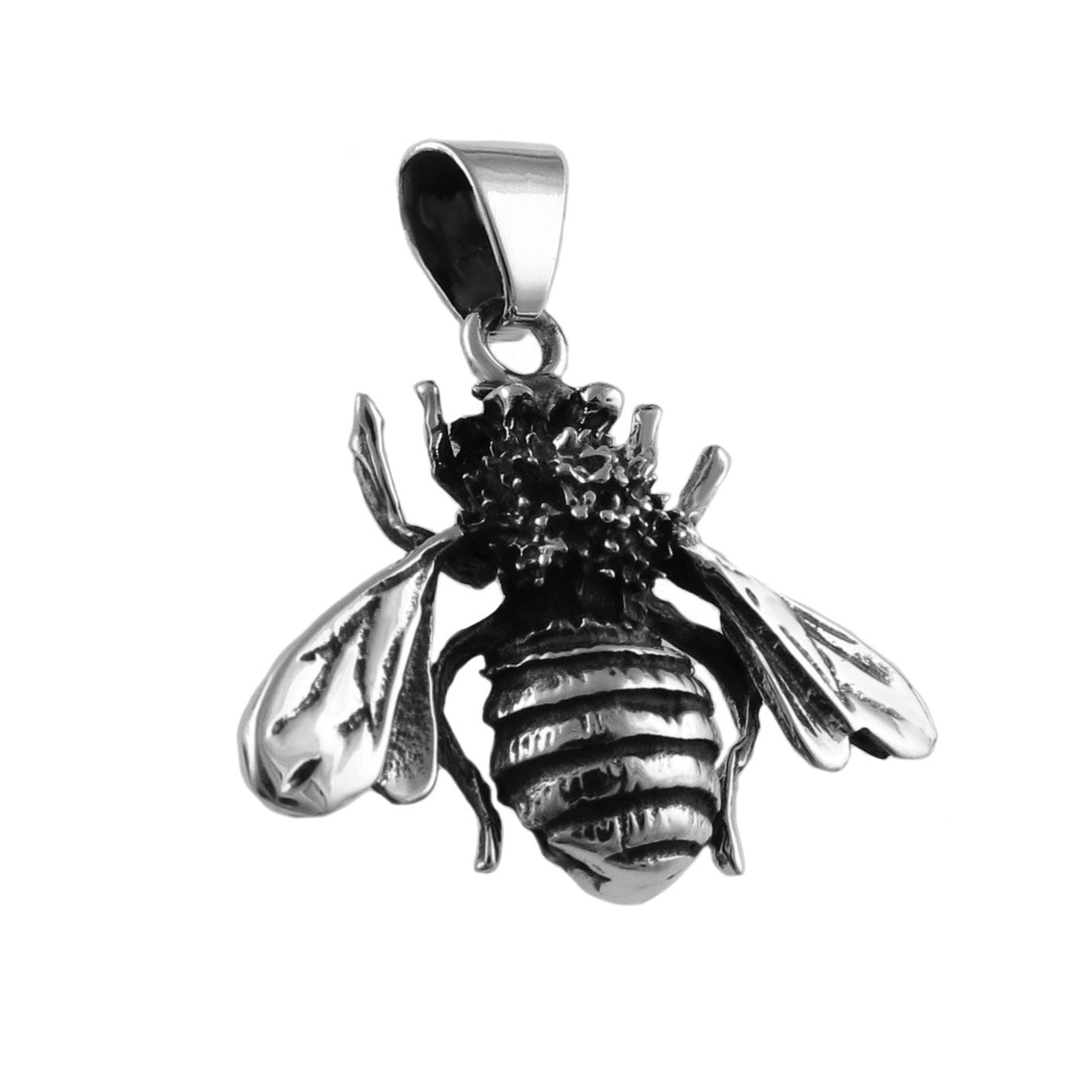 Bumble Bee Jasper Sterling Silver Pendant Necklace - Dillon & Nattarika