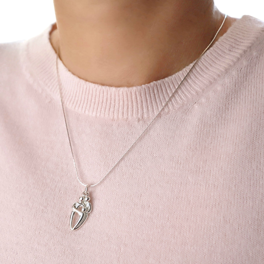 We Are Family Silver Pendant Necklace