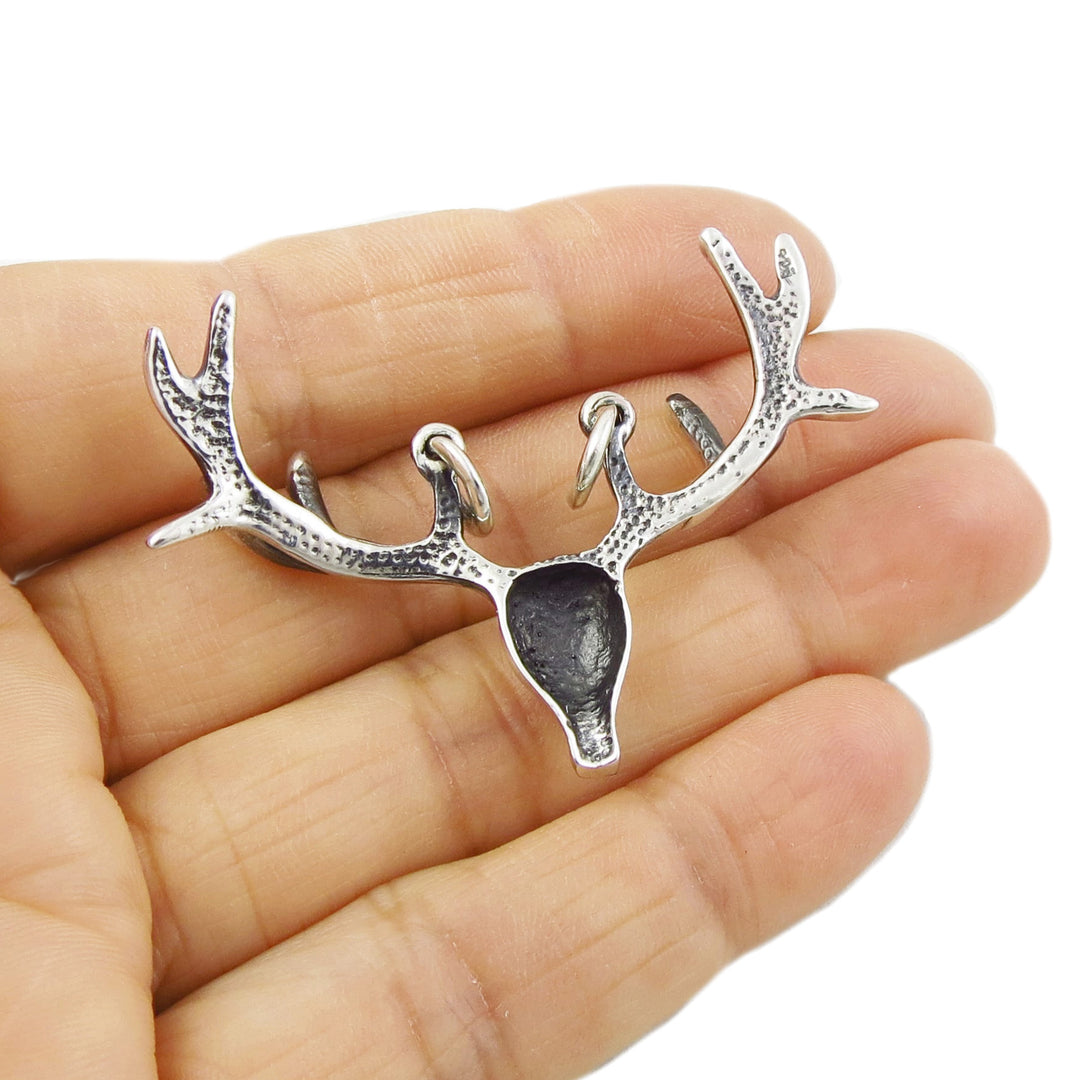 Sterling Silver Reindeer Pendant