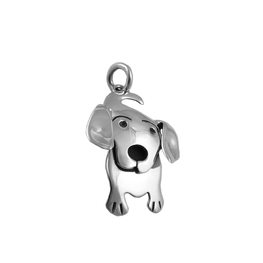 Dachshund Dog Sterling Silver Pendant Necklace