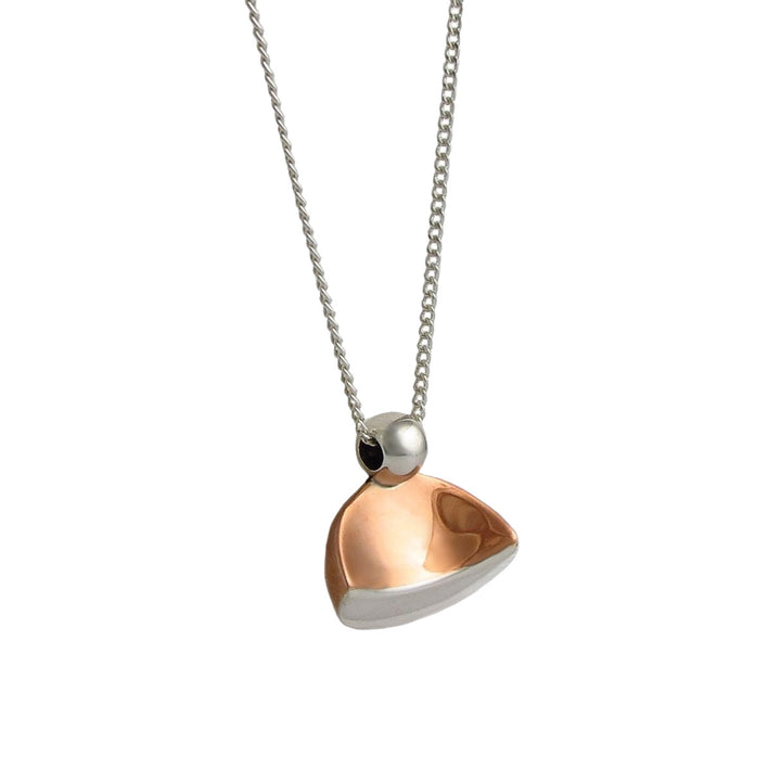 Sterling Silver and Copper Pendant Necklace