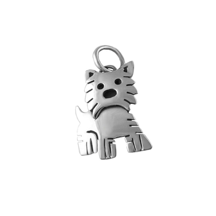 Terrier Dog 925 Sterling Silver Pendant Gift Boxed