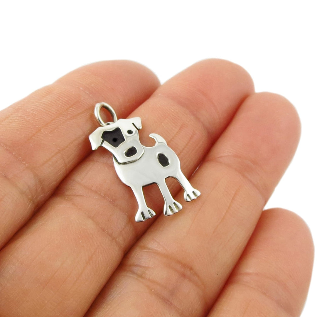 Jack Russell Terrier 925 Silver Dog Pendant Necklace