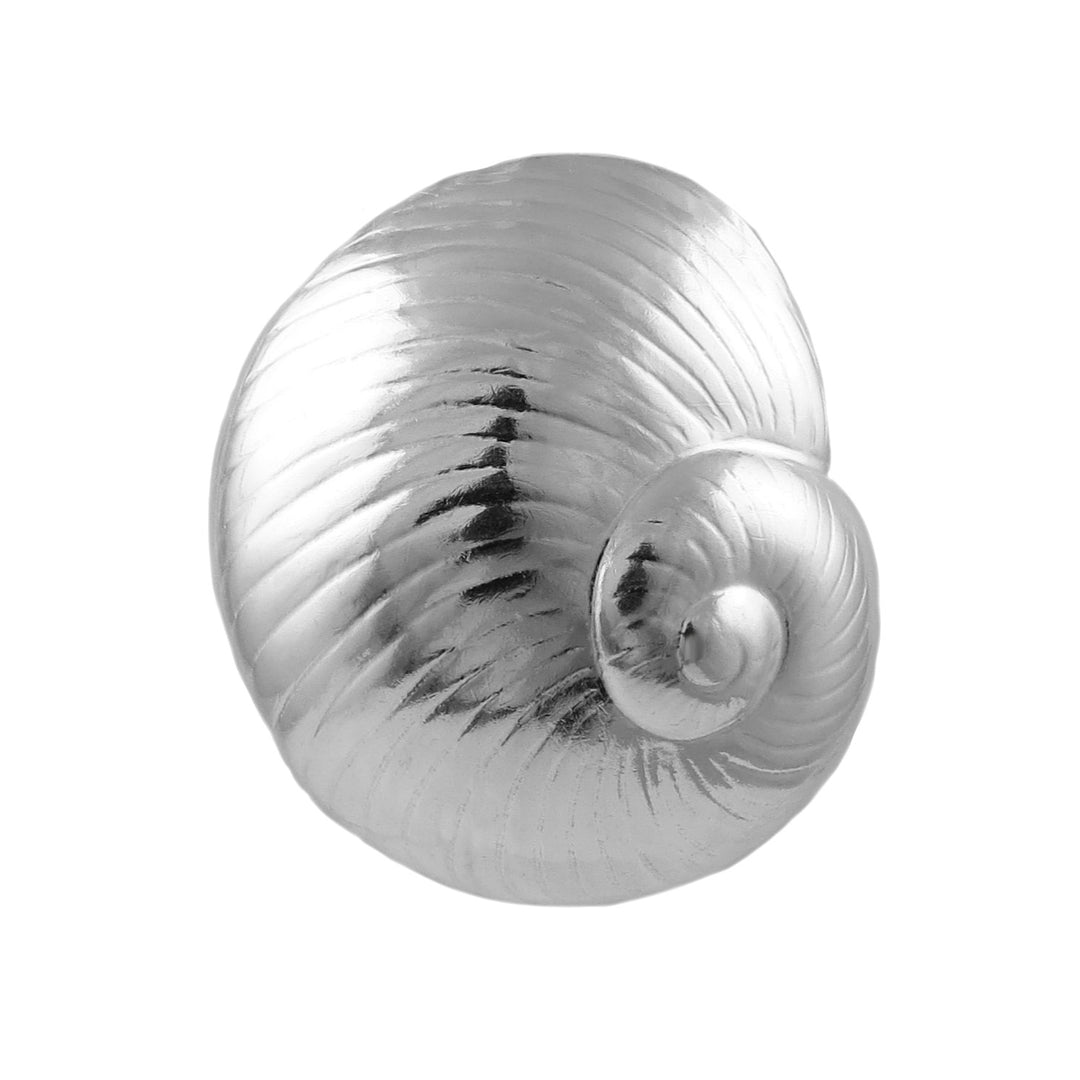 Large Sterling Silver Nautilus Seashell Pendant Necklace