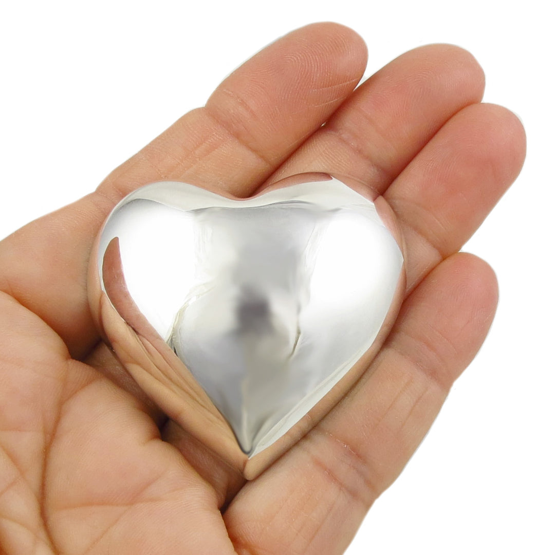 Large Love Heart Sterling Silver Pendant