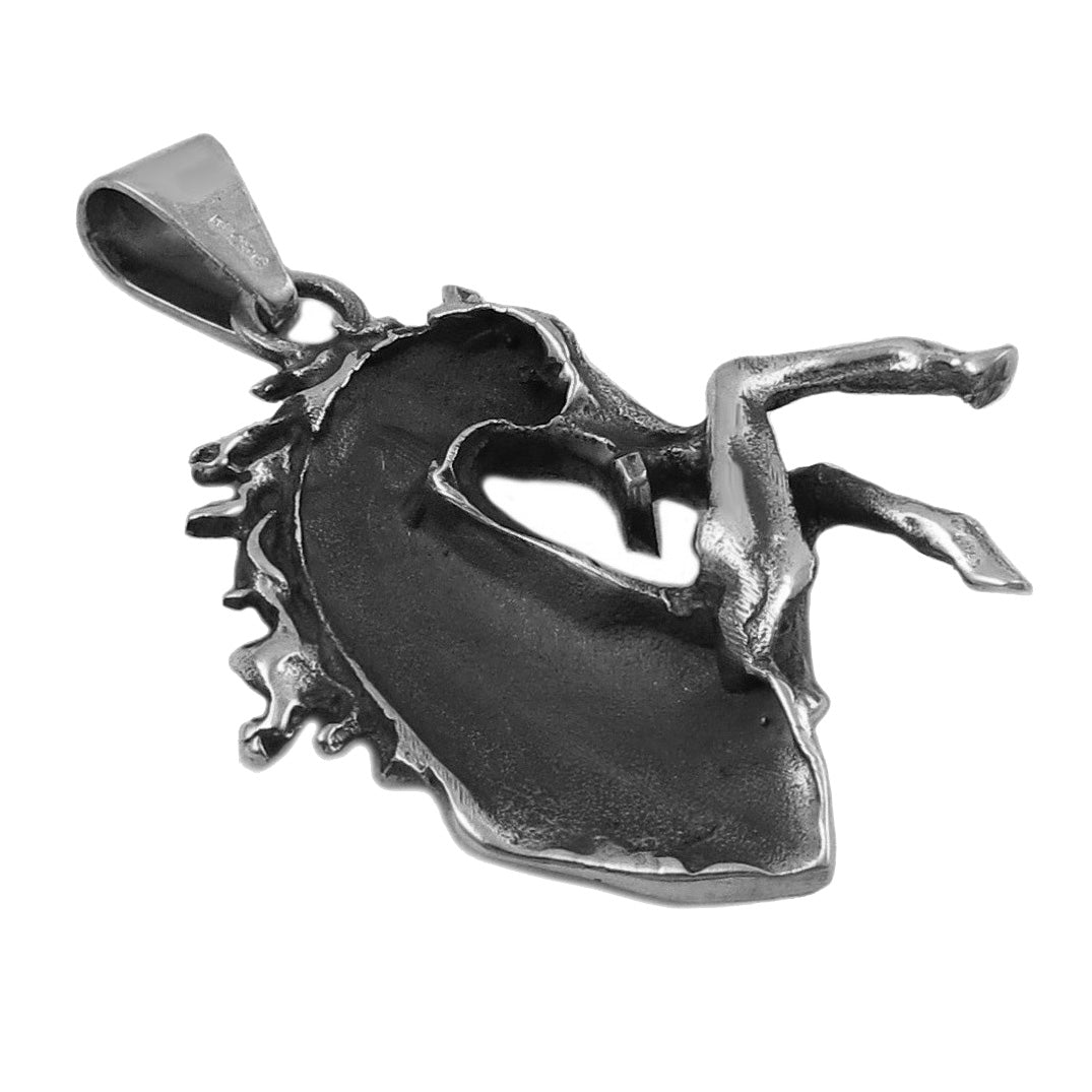 Horse Head 925 Sterling Silver Pendant