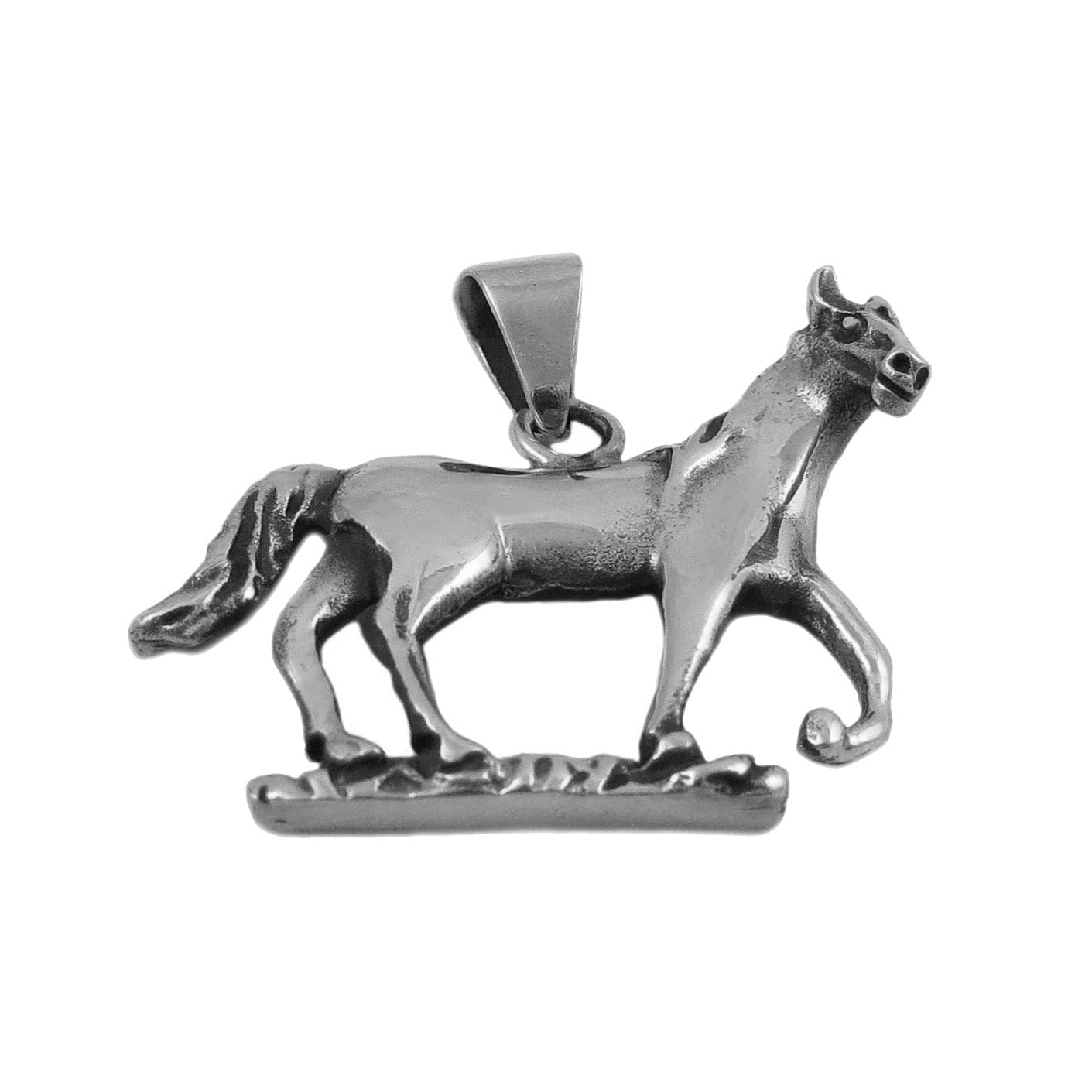 Sterling silver horse on sale pendant