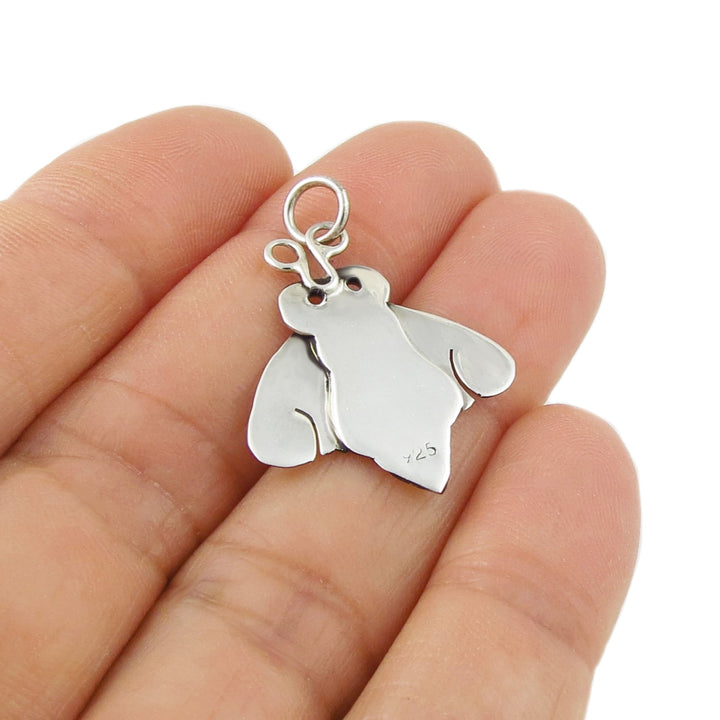 Honey Bee 925 Silver Mixed Metal Pendant Necklace